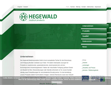 Tablet Screenshot of hegewald-medical.de